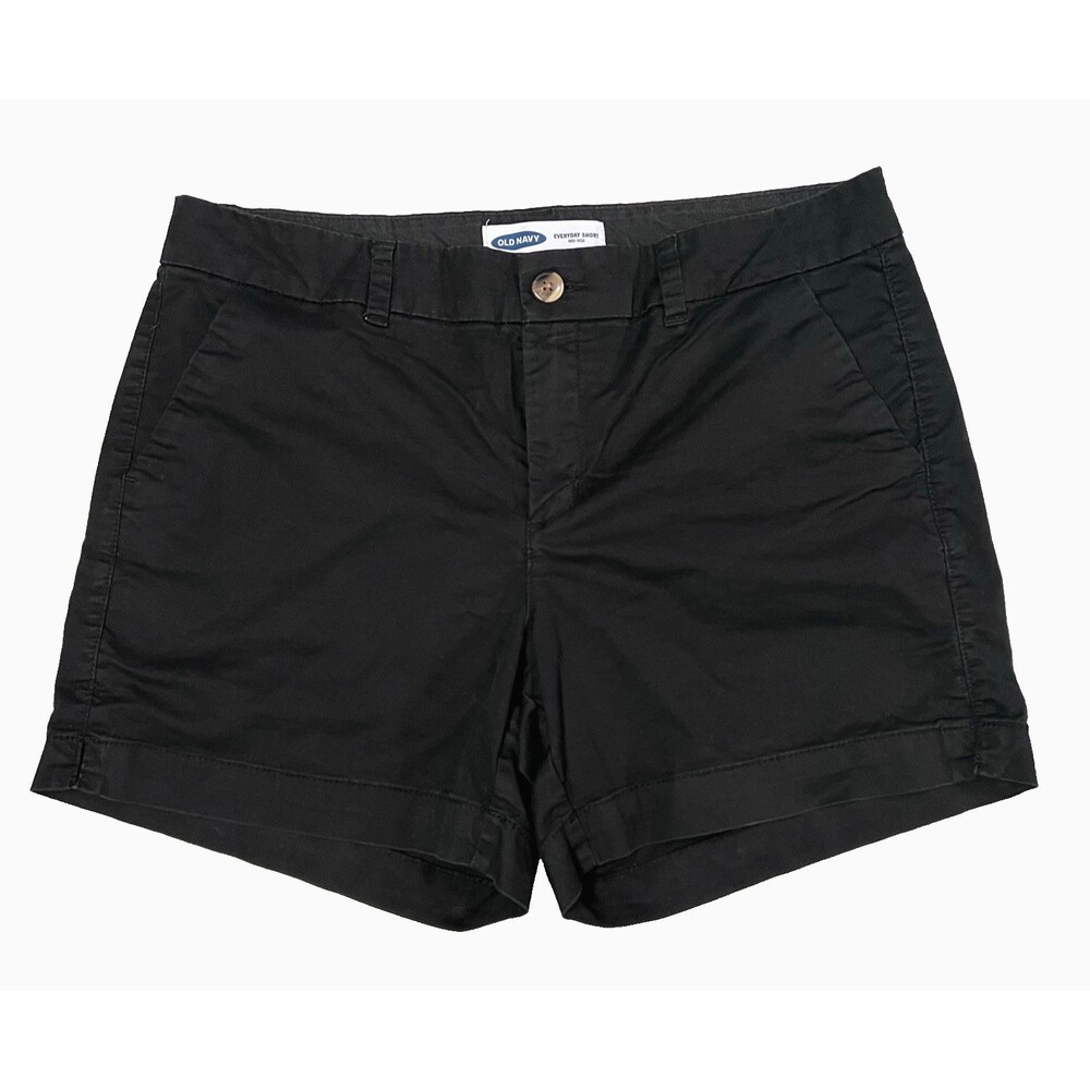 Old Navy Women's Every Day Mid Rise Shorts 3" Inseam Size 12 Black